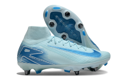 Nike Air Zoom Mercurial Superfly 10 Elite SG Soft Ground Soccer Cleats - Jade/Blue/White