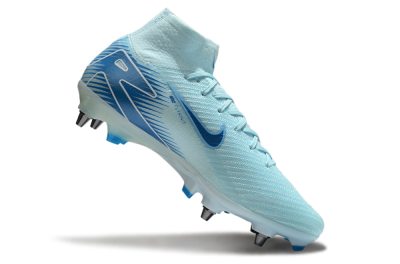 Nike Air Zoom Mercurial Superfly 10 Elite SG Soft Ground Soccer Cleats - Jade/Blue/White
