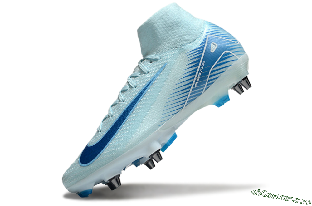 Nike Air Zoom Mercurial Superfly 10 Elite SG Soft Ground Soccer Cleats - Jade/Blue/White 5