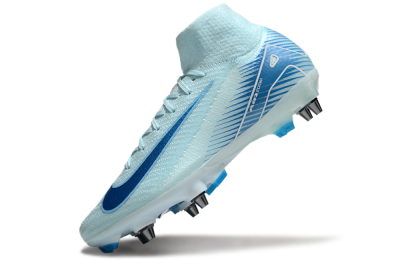 Nike Air Zoom Mercurial Superfly 10 Elite SG Soft Ground Soccer Cleats - Jade/Blue/White