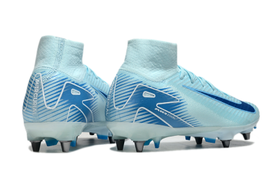 Nike Air Zoom Mercurial Superfly 10 Elite SG Soft Ground Soccer Cleats - Jade/Blue/White