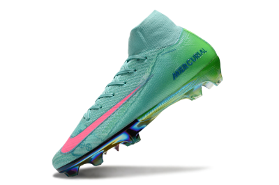 Nike Air Zoom Mercurial Superfly 10 Elite FG Firm Ground Soccer Cleats - Jade/Pink/Gold