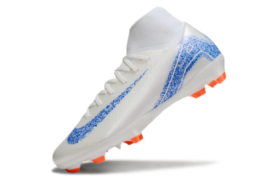 Nike Air Zoom Mercurial Superfly 10 Academy FG Firm Ground Soccer Cleats - Beige/Blue/White