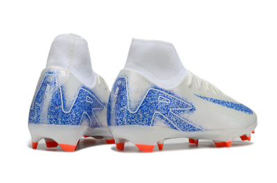 Nike Air Zoom Mercurial Superfly 10 Academy FG Firm Ground Soccer Cleats - Beige/Blue/White