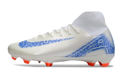 Nike Air Zoom Mercurial Superfly 10 Academy FG Firm Ground Soccer Cleats - Beige/Blue/White