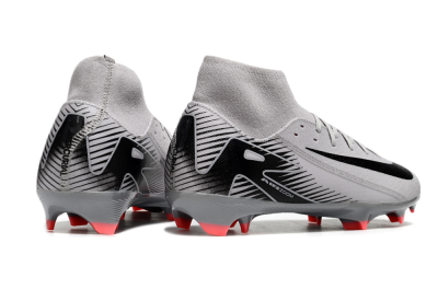 Nike Air Zoom Mercurial Superfly 10 Academy FG Firm Ground Soccer Cleats - Grey/Black/Red