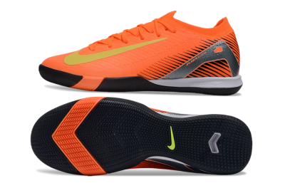 Nike Air Zoom Mercurial Vapor 16 Elite IC Indoor & Futsal Soccer Shoes - Orange/Yellow/Silver