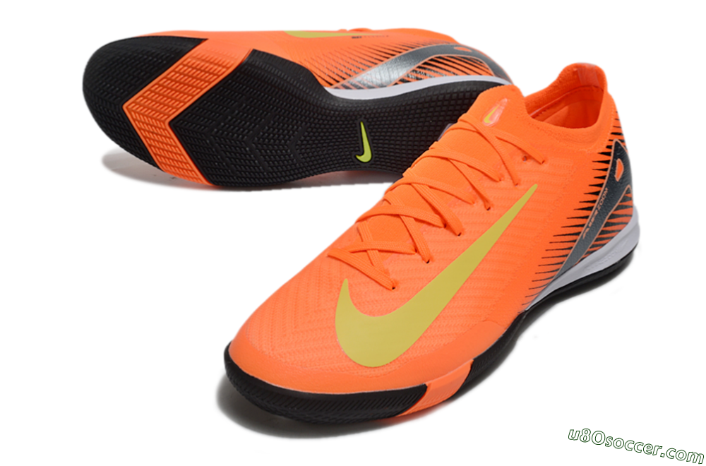 Nike Air Zoom Mercurial Vapor 16 Elite IC Indoor & Futsal Soccer Shoes - Orange/Yellow/Silver 3