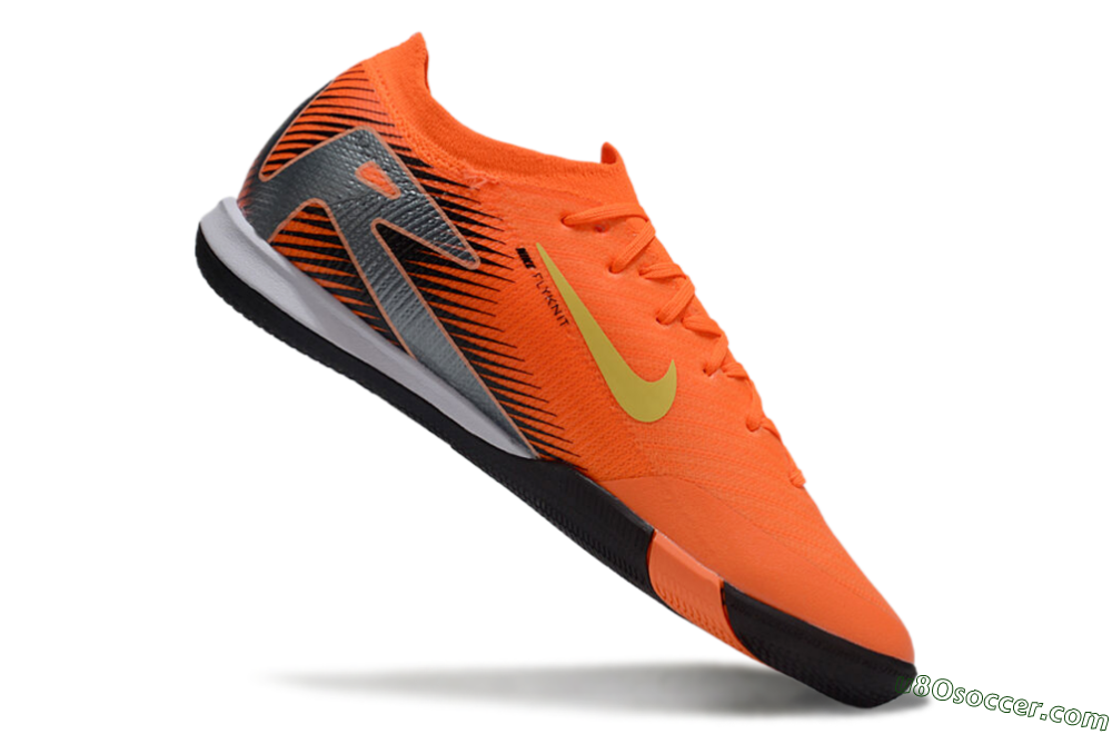 Nike Air Zoom Mercurial Vapor 16 Elite IC Indoor & Futsal Soccer Shoes - Orange/Yellow/Silver 4