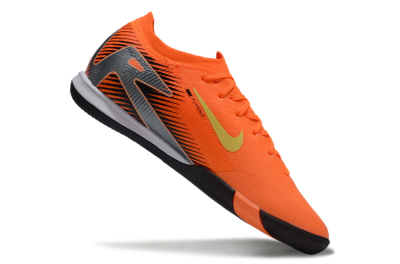 Nike Air Zoom Mercurial Vapor 16 Elite IC Indoor & Futsal Soccer Shoes - Orange/Yellow/Silver