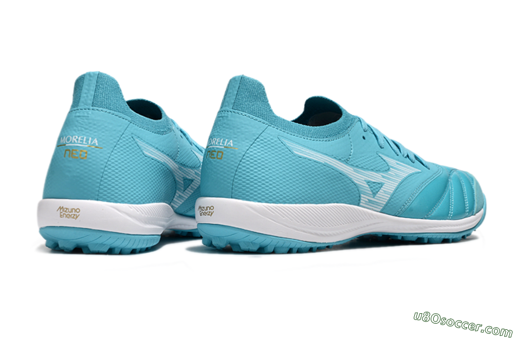 Mizuno Morelia Neo Sala M8 TF Artificial Turf Soccer Shoes - Jade/White 6