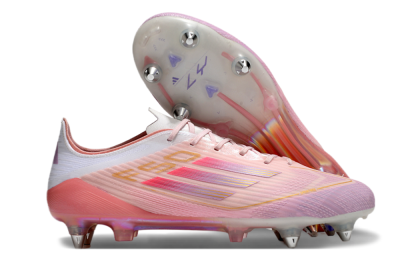Adidas F50 Elite SG Soft Ground Soccer Cleats - Pink/Gold/White