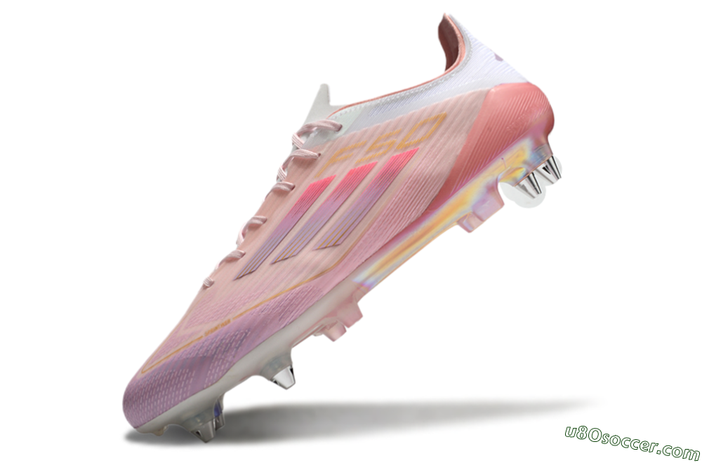 Adidas F50 Elite SG Soft Ground Soccer Cleats - Pink/Gold/White