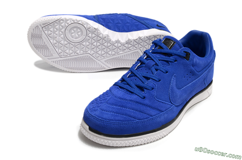 Nike Street Gato IC Indoor & Futsal Soccer Shoes - Blue/Black/White 3