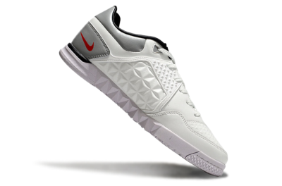 Nike Street Gato IC Indoor & Futsal Soccer Shoes - White/Red/Silver