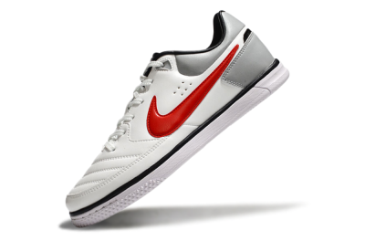 Nike Street Gato IC Indoor & Futsal Soccer Shoes - White/Red/Silver