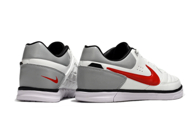 Nike Street Gato IC Indoor & Futsal Soccer Shoes - White/Red/Silver