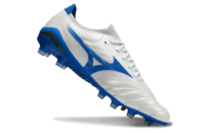 Mizuno Morelia Neo 4 FG Firm Ground Soccer Cleats - White/Blue