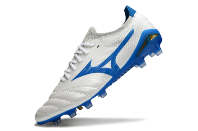 Mizuno Morelia Neo 4 FG Firm Ground Soccer Cleats - White/Blue