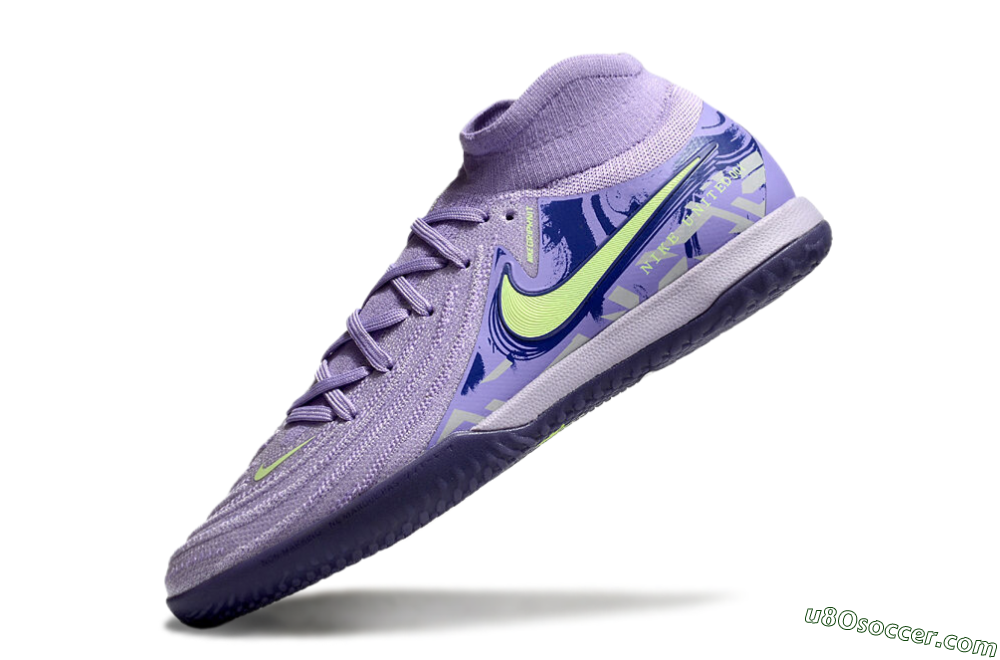 Nike Phantom Luna Elite NU IC Indoor & Futsal Soccer Shoes - Purple/Yellow/Blue 5