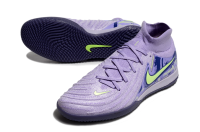 Nike Phantom Luna Elite NU IC Indoor & Futsal Soccer Shoes - Purple/Yellow/Blue