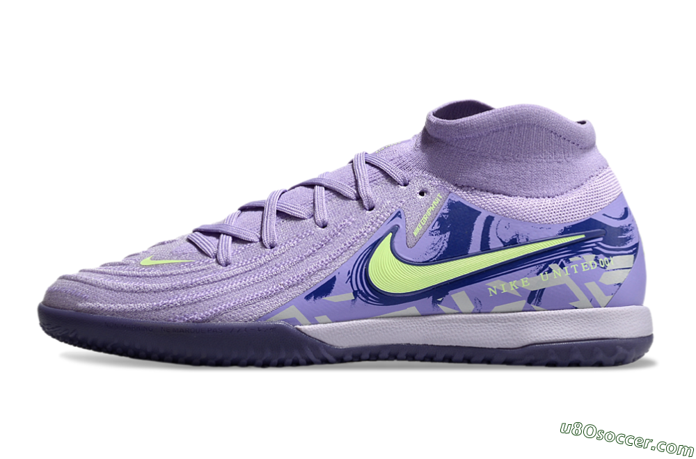 Nike Phantom Luna Elite NU IC Indoor & Futsal Soccer Shoes - Purple/Yellow/Blue 2