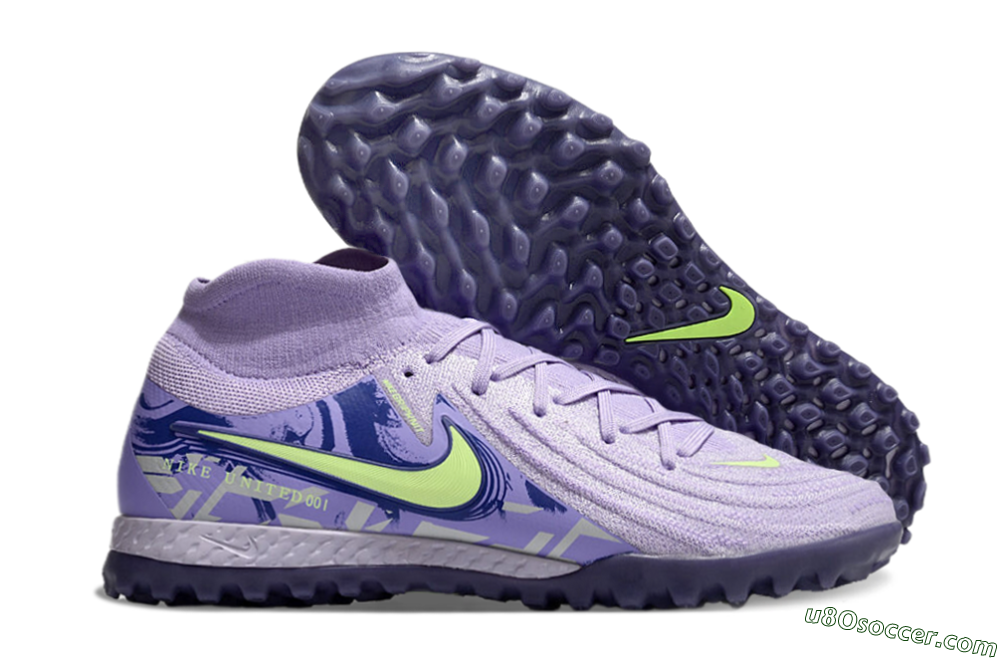 Nike Phantom Luna Elite TF Artificial Turf Soccer Shoes - Purple/Yellow/White 1