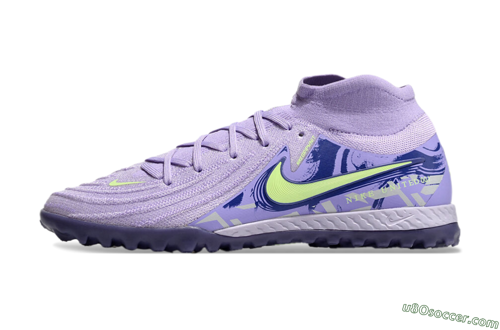 Nike Phantom Luna Elite TF Artificial Turf Soccer Shoes - Purple/Yellow/White 2