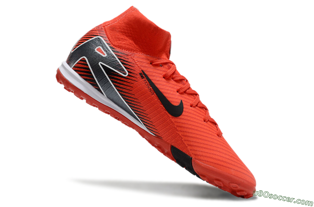 Nike Air Zoom Mercurial Superfly 10 Elite TF Artificial Turf Soccer Shoes - Red/Black/White 4