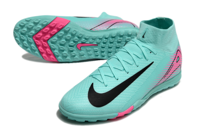 Nike Air Zoom Mercurial Superfly 10 Elite TF Artificial Turf Soccer Shoes - Jade/Red/Black