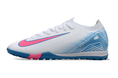 Nike Air Zoom Mercurial Vapor 16 Elite TF Artificial Turf Soccer Shoes - White/Pink/Blue