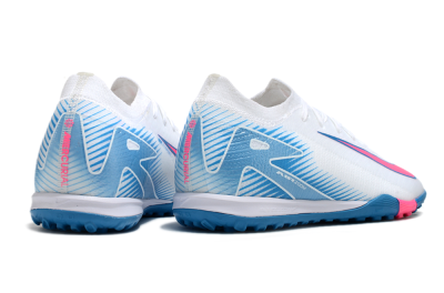 Nike Air Zoom Mercurial Vapor 16 Elite TF Artificial Turf Soccer Shoes - White/Pink/Blue