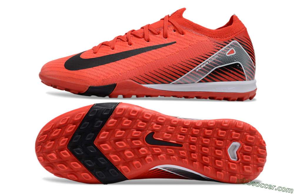 Nike Air Zoom Mercurial Vapor 16 Elite TF Artificial Turf Soccer Shoes - Red/Black/White 0