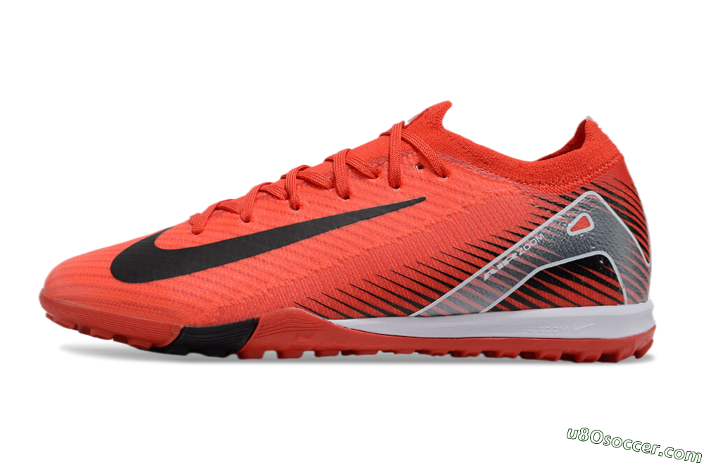 Nike Air Zoom Mercurial Vapor 16 Elite TF Artificial Turf Soccer Shoes - Red/Black/White 2