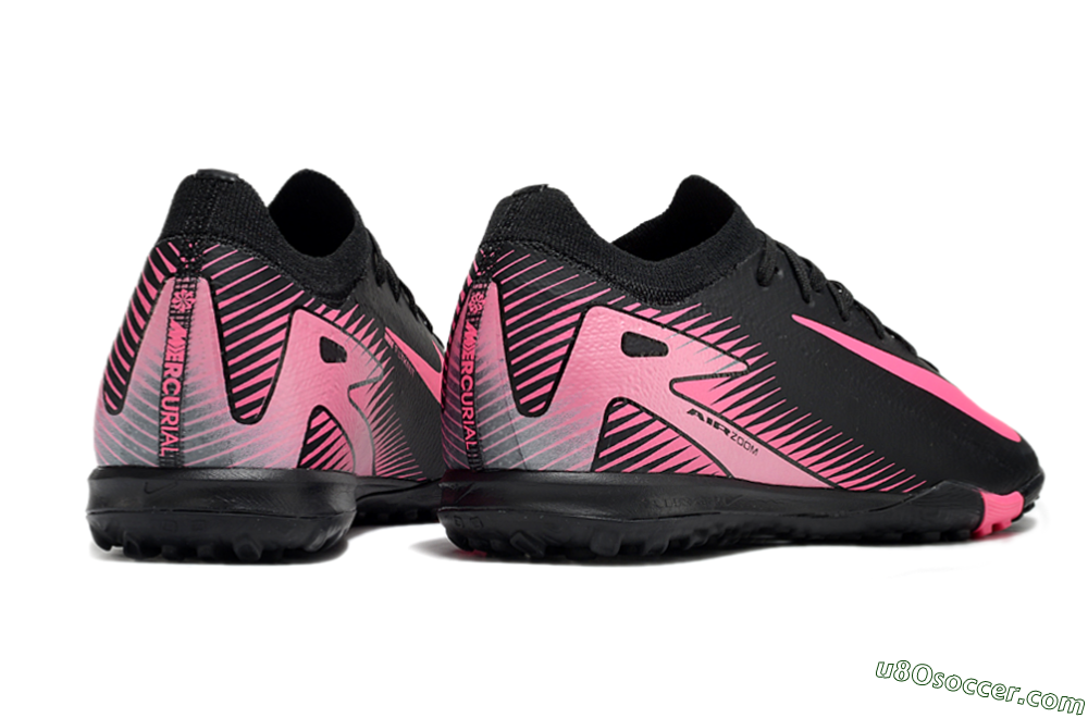 Nike Air Zoom Mercurial Vapor 16 Elite TF Artificial Turf Soccer Shoes - Black/Pink 6