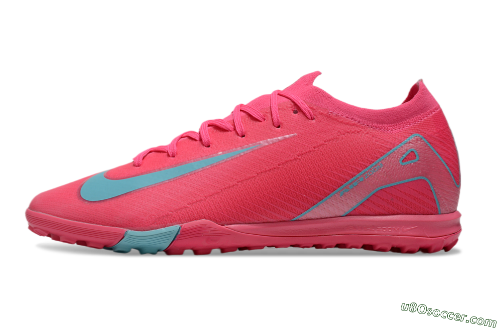 Nike Air Zoom Mercurial Vapor 16 Elite TF Artificial Turf Soccer Shoes - Pink/Jade/White 2