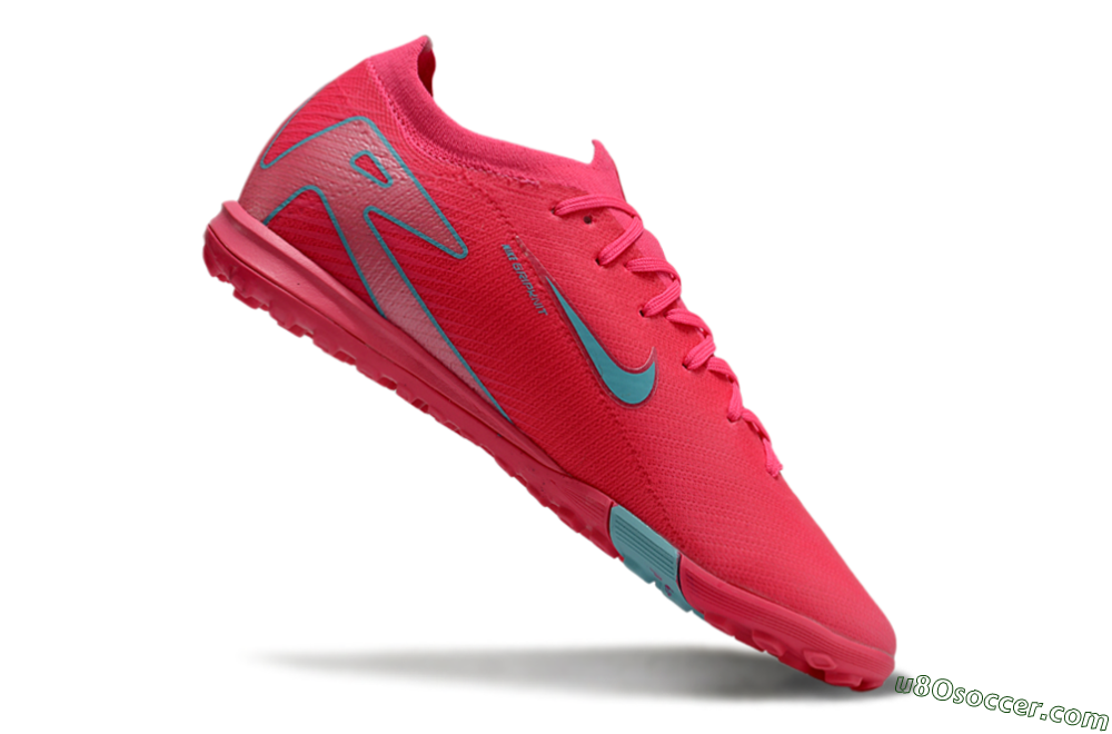 Nike Air Zoom Mercurial Vapor 16 Elite TF Artificial Turf Soccer Shoes - Pink/Jade/White 4