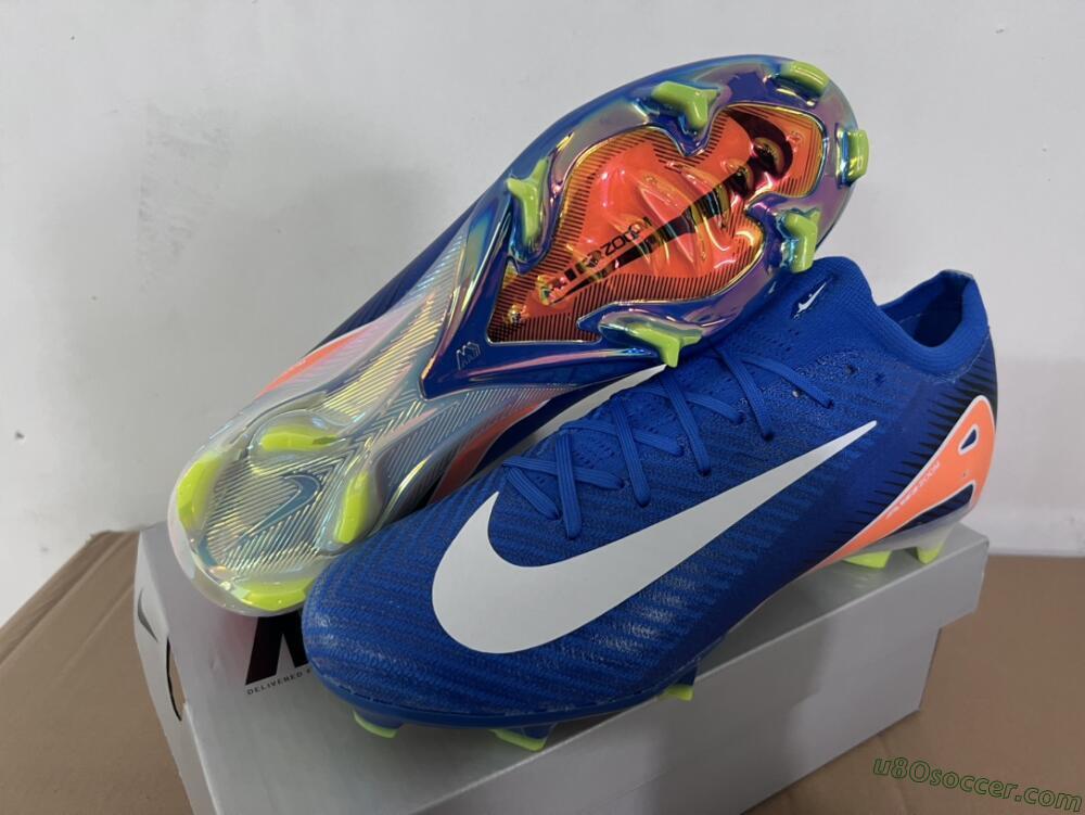 Nike Air Zoom Mercurial Vapor 16 Elite FG Firm Ground Soccer Cleats - Blue/White/Orange