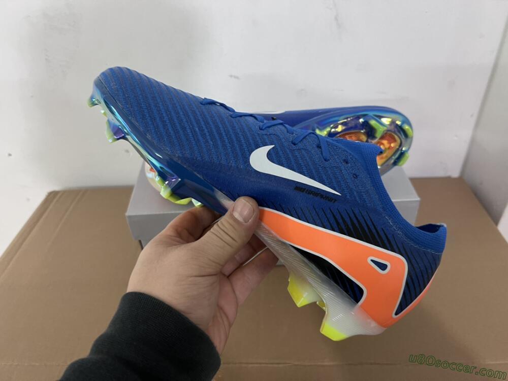 Nike Air Zoom Mercurial Vapor 16 Elite FG Firm Ground Soccer Cleats - Blue/White/Orange