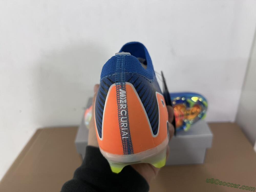 Nike Air Zoom Mercurial Vapor 16 Elite FG Firm Ground Soccer Cleats - Blue/White/Orange