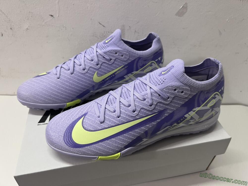 Nike Air Zoom Mercurial Vapor 16 Elite TF Artificial Turf Soccer Shoes - Purple/Yellow/White