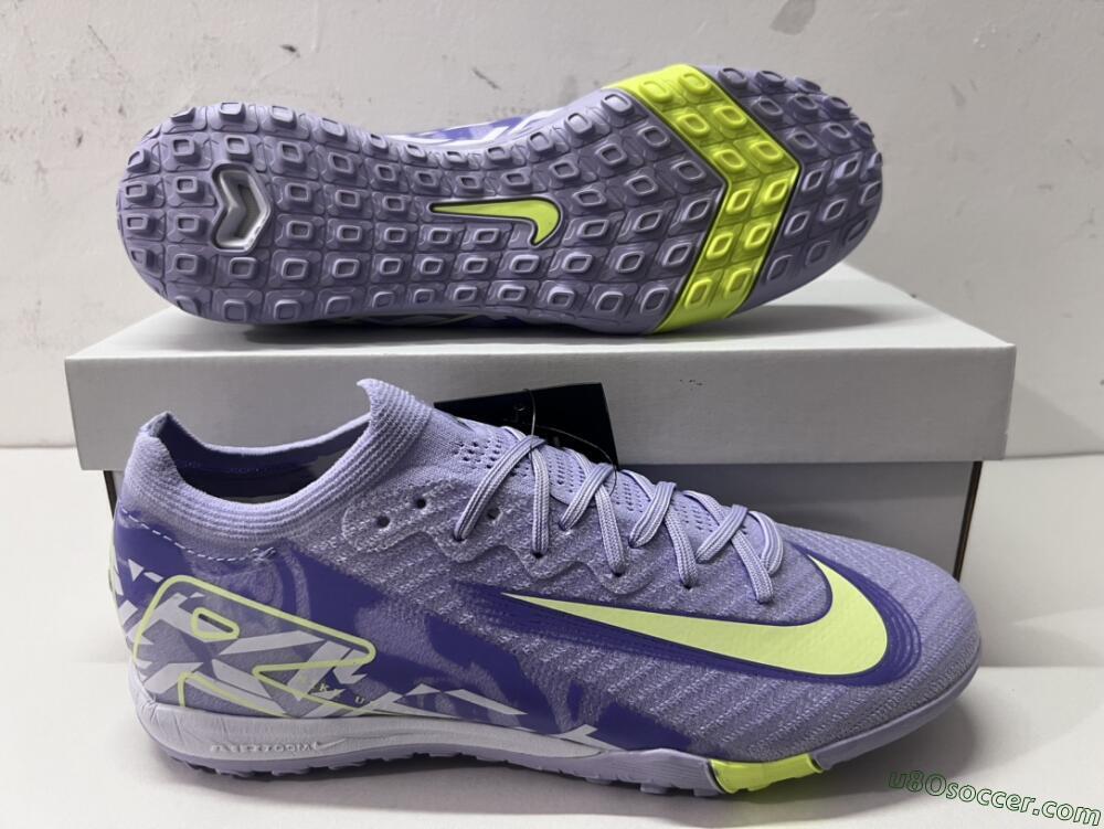 Nike Air Zoom Mercurial Vapor 16 Elite TF Artificial Turf Soccer Shoes - Purple/Yellow/White