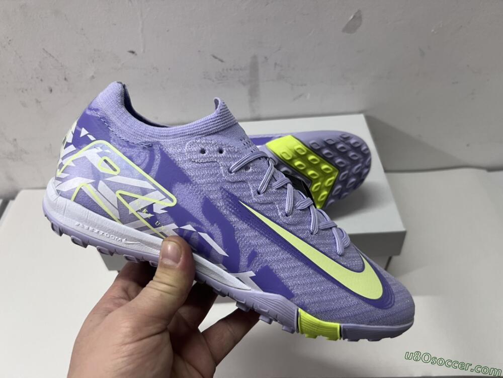 Nike Air Zoom Mercurial Vapor 16 Elite TF Artificial Turf Soccer Shoes - Purple/Yellow/White