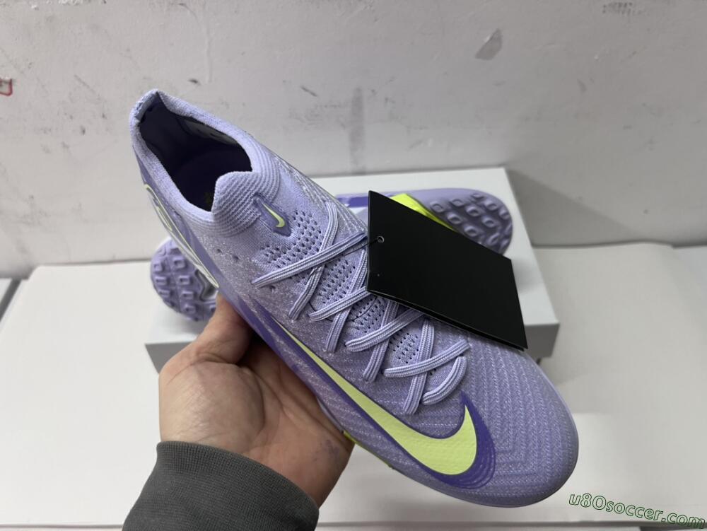 Nike Air Zoom Mercurial Vapor 16 Elite TF Artificial Turf Soccer Shoes - Purple/Yellow/White