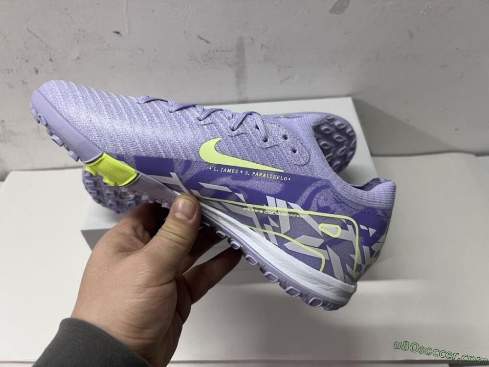Nike Air Zoom Mercurial Vapor 16 Elite TF Artificial Turf Soccer Shoes - Purple/Yellow/White