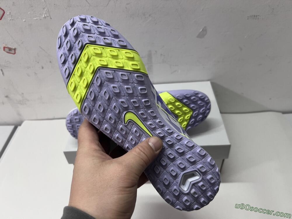 Nike Air Zoom Mercurial Vapor 16 Elite TF Artificial Turf Soccer Shoes - Purple/Yellow/White