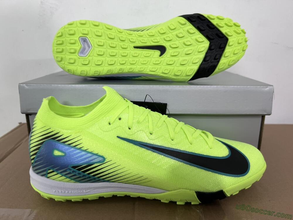 Nike Air Zoom Mercurial Vapor 16 Elite TF Artificial Turf Soccer Shoes - Yellow/Black/Blue