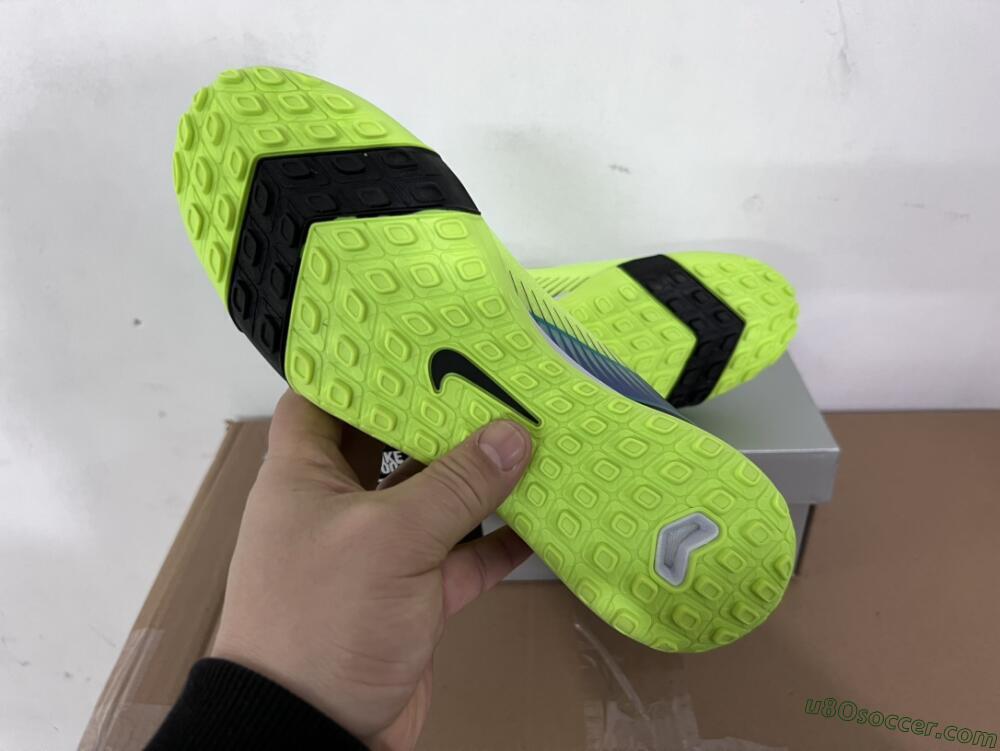 Nike Air Zoom Mercurial Vapor 16 Elite TF Artificial Turf Soccer Shoes - Yellow/Black/Blue