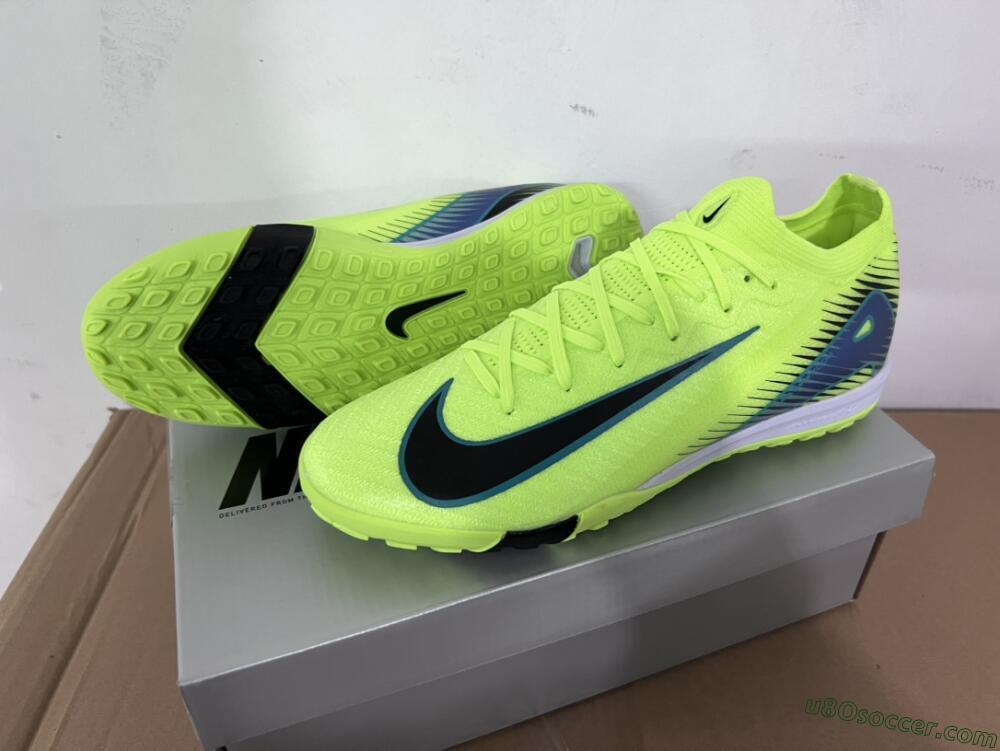 Nike Air Zoom Mercurial Vapor 16 Elite TF Artificial Turf Soccer Shoes - Yellow/Black/Blue