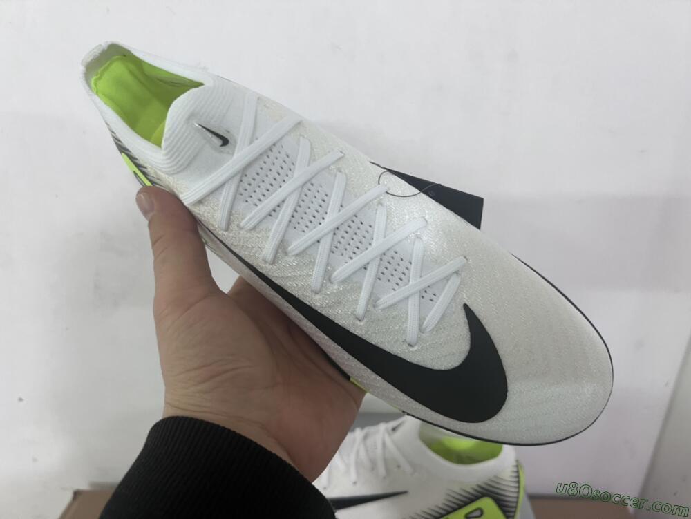 Nike Air Zoom Mercurial Vapor 16 Elite TF Artificial Turf Soccer Shoes - White/Black/Yellow